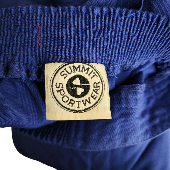 Vintage 80s Sporty A Line Skirt Womens Size S Blue Pockets - Picture 5 of 6